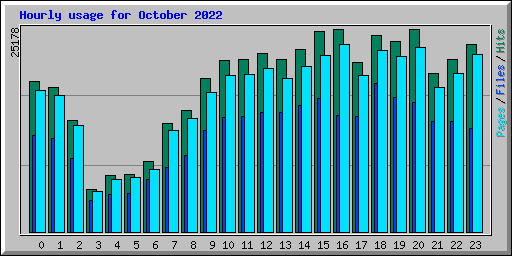 Hourly usage for October 2022